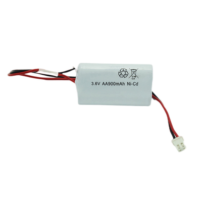Batería Cd del Ni de la luz de emergencia del AA 900mAh 3.6V vida de ciclo de 500 veces