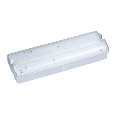 montaje en techo del blanco 4W 150lm del tabique hermético de la luz de emergencia LED de la batería de ión de litio 60Hz