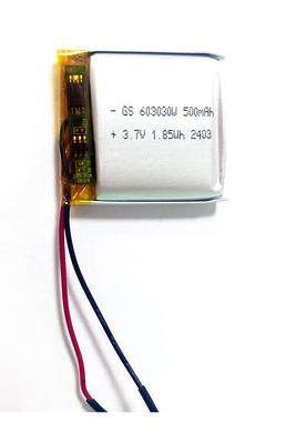 Polímero de iones de litio 603030 500mAh 3.7V con PCM