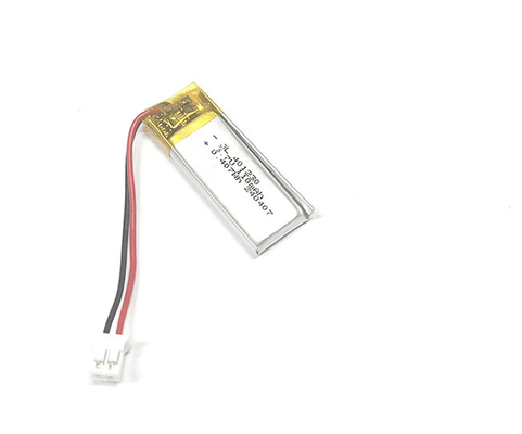 Polímero de iones de litio 401230 110mAh 3.7V con conector PHR-2 y PCB (la temperatura de funcionamiento es -20...+60°C)