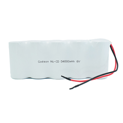 Baterías recargables de la vida del ciclo de la batería D4000mAh 6.0V del Ni Cd