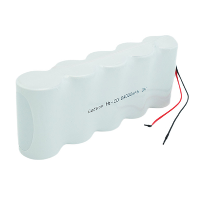 Baterías recargables de la vida del ciclo de la batería D4000mAh 6.0V del Ni Cd