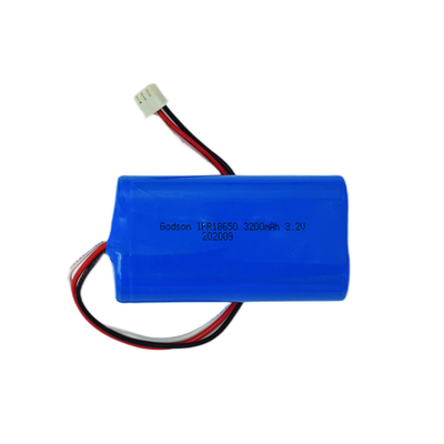 3200mah chaqueta de PVC de la batería IFR18650 de 3,2 voltios LiFePO4 para el alumbrado de emergencia