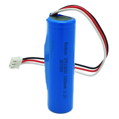 Células de las baterías Lifepo4 de la luz de la salida de socorro del litio 18650 3.2V 1600mAh