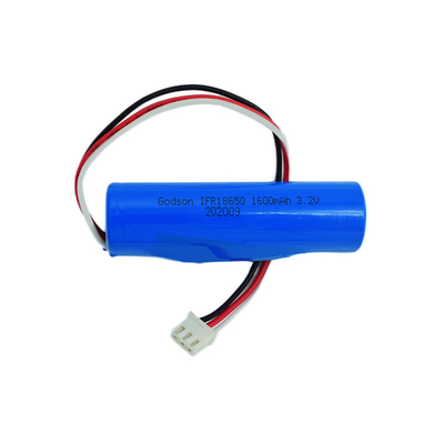 Células de las baterías Lifepo4 de la luz de la salida de socorro del litio 18650 3.2V 1600mAh