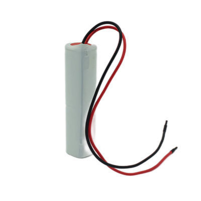 Ni Cd D4000mah 2.4 Volt Baterías de salida de luz Tipo bastón con PVC blanco