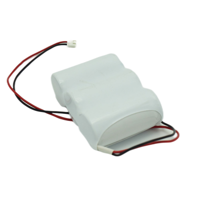 Las baterías de la luz de la salida de emergencia embalan de lado a lado 3,6 V C2500mAh NiCd 64g