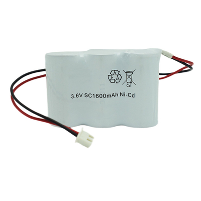 carga recargable 3.6V 0.1C de las baterías ligeras de la salida de emergencia 1600mah