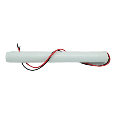 Las baterías de la luz de la salida de emergencia del Cd del Ni de 6,0 voltios pegan el tipo color blanco del PVC