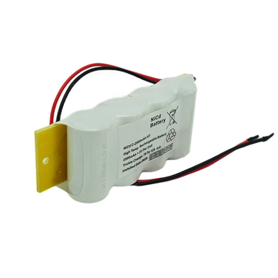 Las baterías de la luz de la salida de emergencia del Cd del Ni de 4,8 voltios C2500mah pegan el tipo