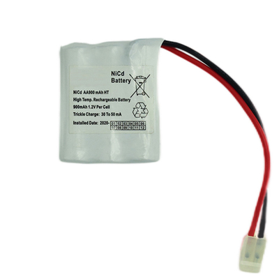 batería 900mAh del Cd del Ni de la luz de emergencia 3.6V 500 ciclos de las épocas