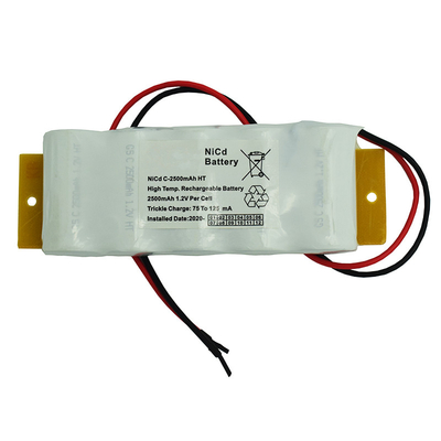 carga recargable de las baterías 6.0V 0.1C de la luz de la salida de emergencia 2500mah