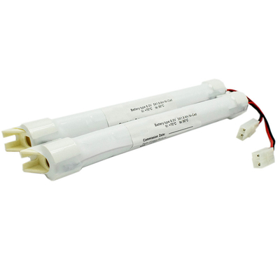 batería NiCd 6V del Cd del Ni de la luz de emergencia 1800mAh con los casquillos de extremo