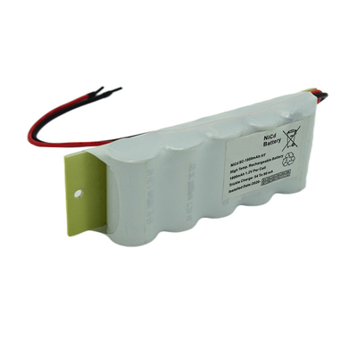 batería 1800mAh del Cd del Ni de la luz de emergencia 6.0V 500 ciclos de las épocas