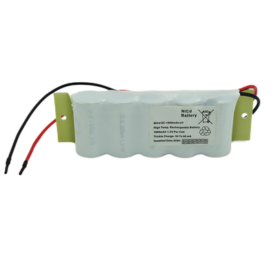 Batería del Cd del Ni de la batería 6.0v de la muestra de la salida de emergencia de SC1800mah