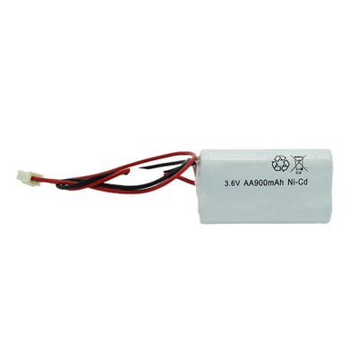 La batería 3.6V de NiCd del alumbrado de seguridad contaba con vida 5 años de AA900mAh