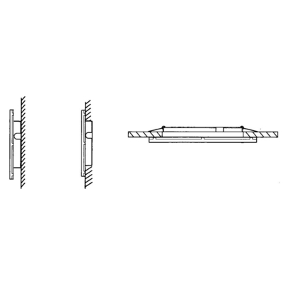 Blanco 4W 50lm de la salida LED interior de la luz de emergencia de la batería de iones de litio de R