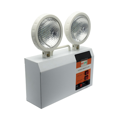 Blanco 3W 6500K de la luz del punto del gemelo de la emergencia del LED al aire libre 3 horas de tiempo de la duración