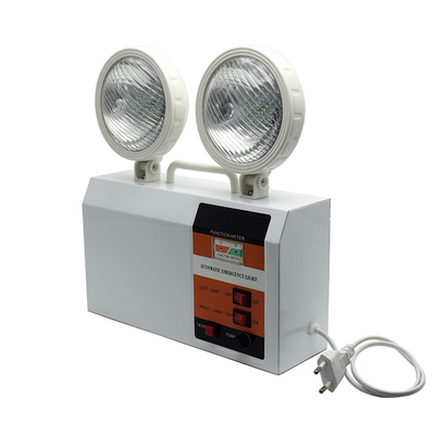 Blanco 3W 6500K de la luz del punto del gemelo de la emergencia del LED al aire libre 3 horas de tiempo de la duración