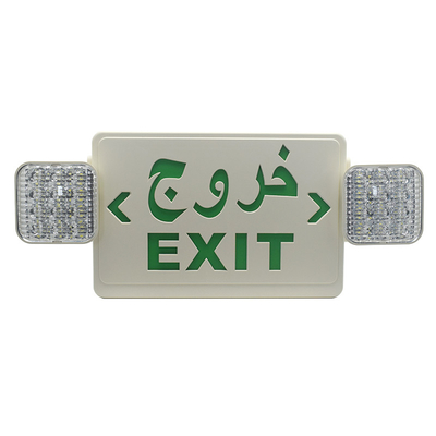 Batería de señal de salida de emergencia LED verde de doble cara AC85 - 265V 50 / 60H