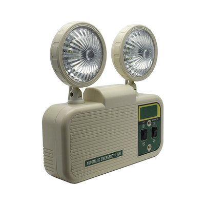 La derecha plástica no iluminó la luz gemela 3W 6500K del punto de la emergencia del LED
