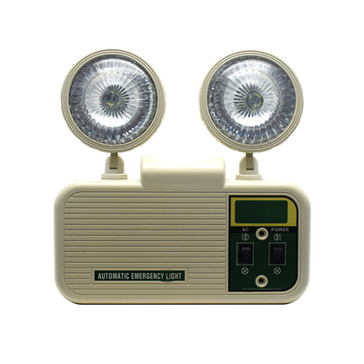 La derecha plástica no iluminó la luz gemela 3W 6500K del punto de la emergencia del LED