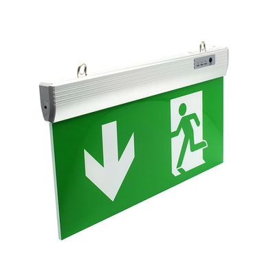 Batería verde AC85 echado a un lado doble - 265V 50/60H de la muestra de la salida de emergencia del LED