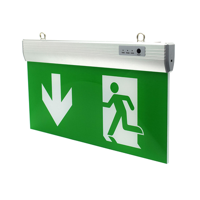 Batería verde AC85 echado a un lado doble - 265V 50/60H de la muestra de la salida de emergencia del LED