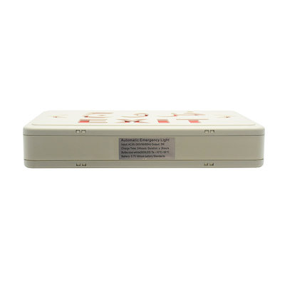Luz roja AC220V 50Hz de la muestra de la salida de emergencia de la PC LED del ABS con la batería de litio