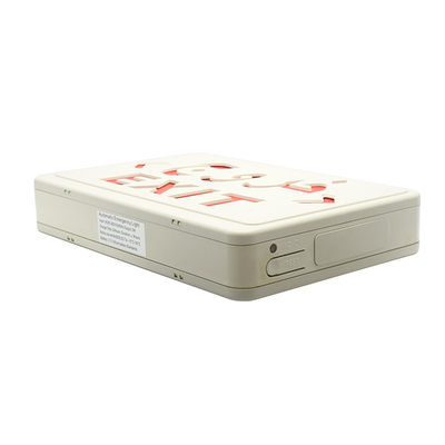 Luz roja AC220V 50Hz de la muestra de la salida de emergencia de la PC LED del ABS con la batería de litio