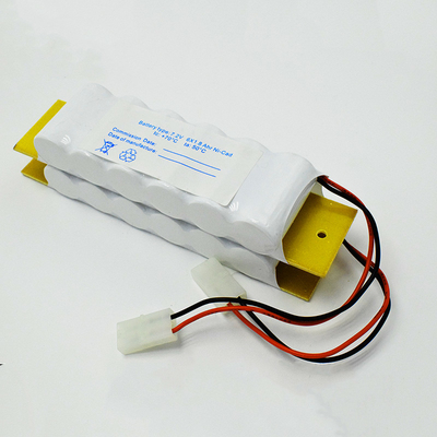 código 8507300090 del HS de la batería de níquel-cadmio de la luz de emergencia de 7.2V 1800mAh