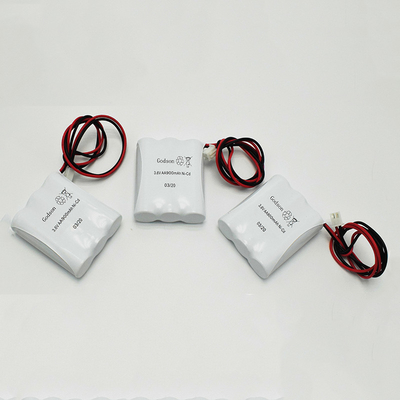 Las baterías de la luz de la salida de emergencia del AA embalan NiCD AA900mAh 3.6V SBS Rechargable