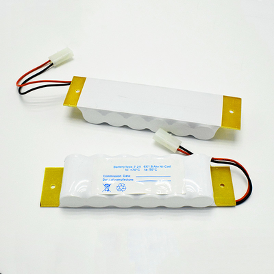 Batería del Cd del Ni de la luz de emergencia de la muestra de la salida de SC1800mAh 7,2 V con la placa