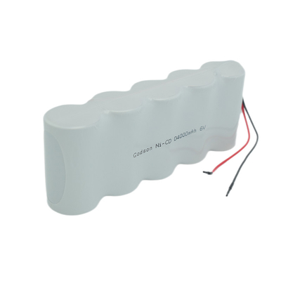 Baterías NiCD de salida de emergencia D4000mAh 6.0 V seguras lado a lado