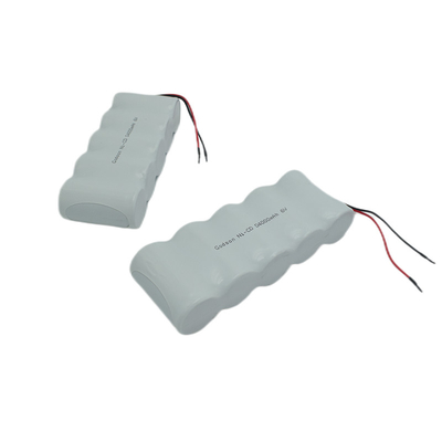 Baterías NiCD de salida de emergencia D4000mAh 6.0 V seguras lado a lado