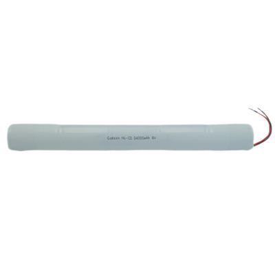 NiCd D4000mAh 6.0V Batería de seguridad para iluminación de emergencia