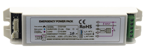 277V IP20 Iluminación de emergencia Pack de energía GS-Q1125 Kit de emergencia Batería Tipo de mantenimiento