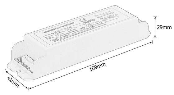 277V IP20 Iluminación de emergencia Pack de energía GS-Q1125 Kit de emergencia Batería Tipo de mantenimiento