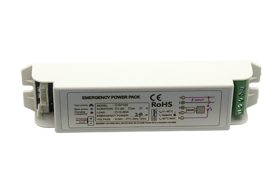 277V IP20 Iluminación de emergencia Pack de energía GS-Q1125 Kit de emergencia Batería Tipo de mantenimiento