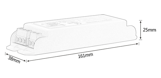 AC 85V de iluminación de emergencia Power Pack GS-AT815 Convertidor 5-15W batería de energía de emergencia