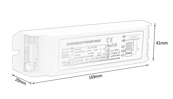 Cuerpo de iluminación de emergencia de PC a prueba de fuego