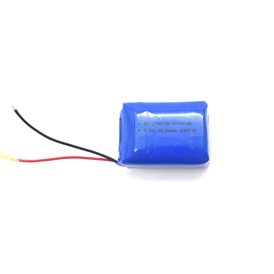 Polímero de iones de litio 232738 2700mAh 3.8V con PCB y UL1571 24AWG RED&amp;BLACK