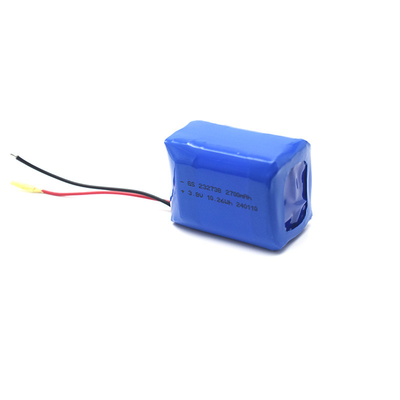 Polímero de iones de litio 232738 2700mAh 3.8V con PCB y UL1571 24AWG RED&amp;BLACK
