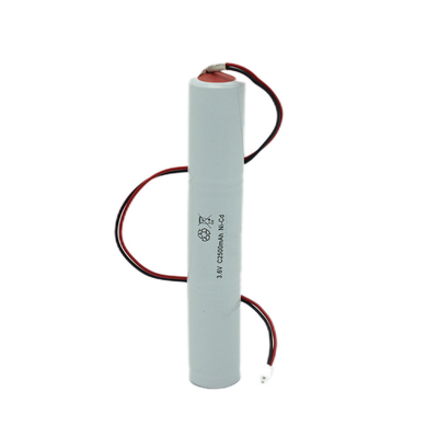 Iluminación de emergencia Célula de níquel-cadmio sellada con IEC 61951 3.6V C2500mAh