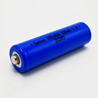 14500 600mAh 3.2V Batería LiFePO4 para luces de emergencia y señales de salida