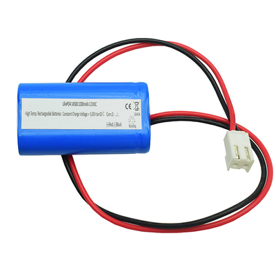 IFR 1200mAh 3.2 Volt AA 14500 LiFePO4 Tipo de baterías lado a lado Preperformance de alta temperatura