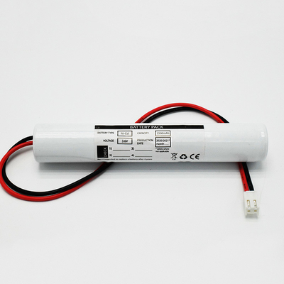 3.6V 2500mAh Ni-CD Batería para iluminación de emergencia con alto costo-efectivo