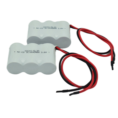 Fabricante personalizable 3.6V 1600mAh luz de emergencia Ni Cd batería