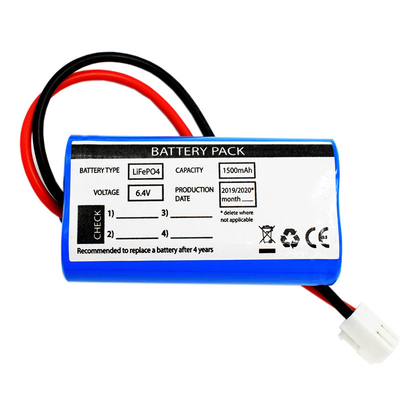 Iluminación solar de emergencia Uso lado a lado Tipo LiFePO4 Baterías 1500mAh 6.4 Volt