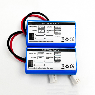 Iluminación solar de emergencia Uso lado a lado Tipo LiFePO4 Baterías 1500mAh 6.4 Volt
